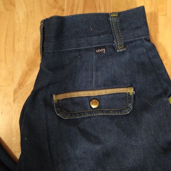 Vintage Levi's Blue Denim Flare High Waist Jeans - Picture 2 of 9